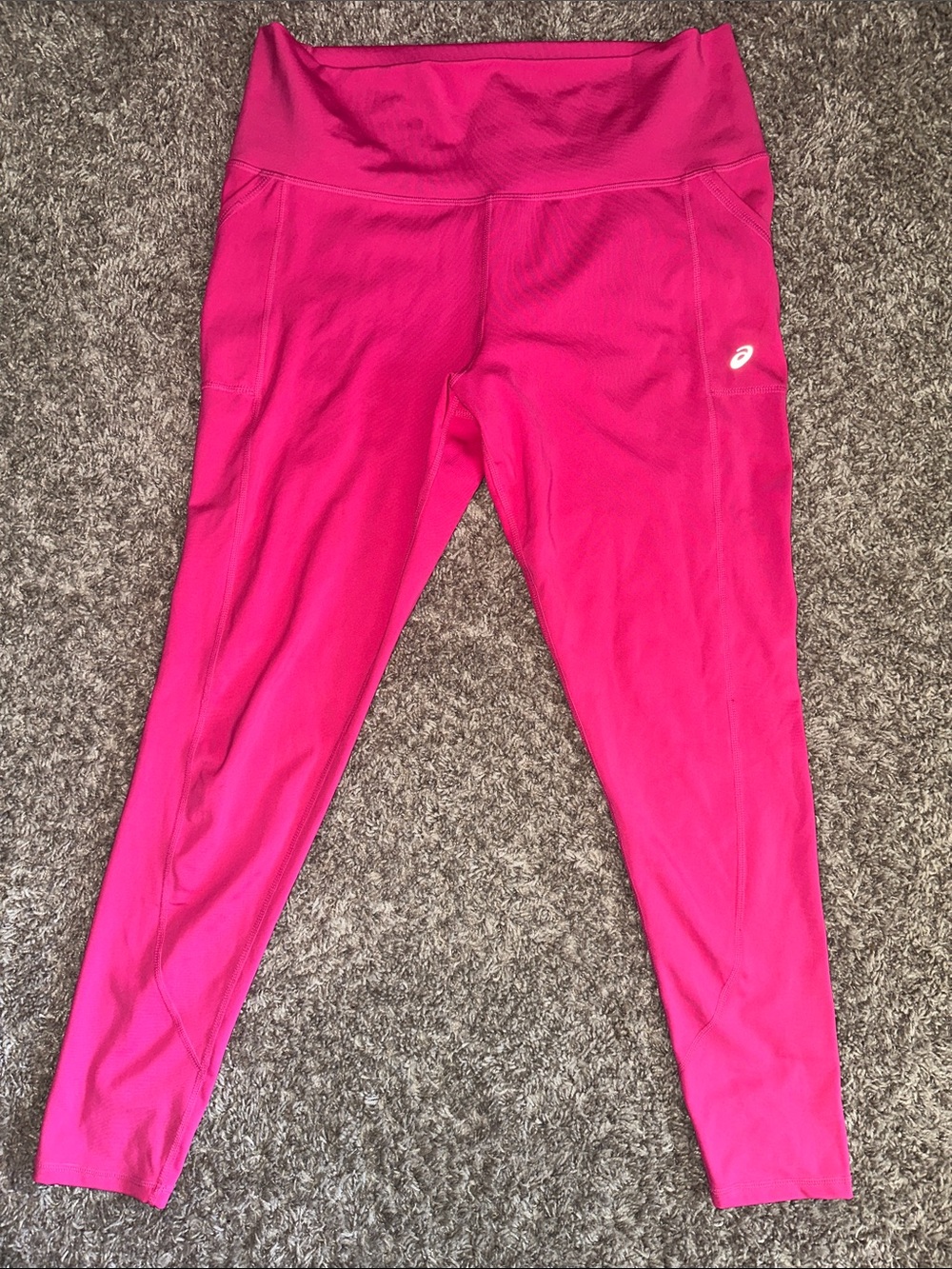 Asics Bright Pink Girls' Active Leggings